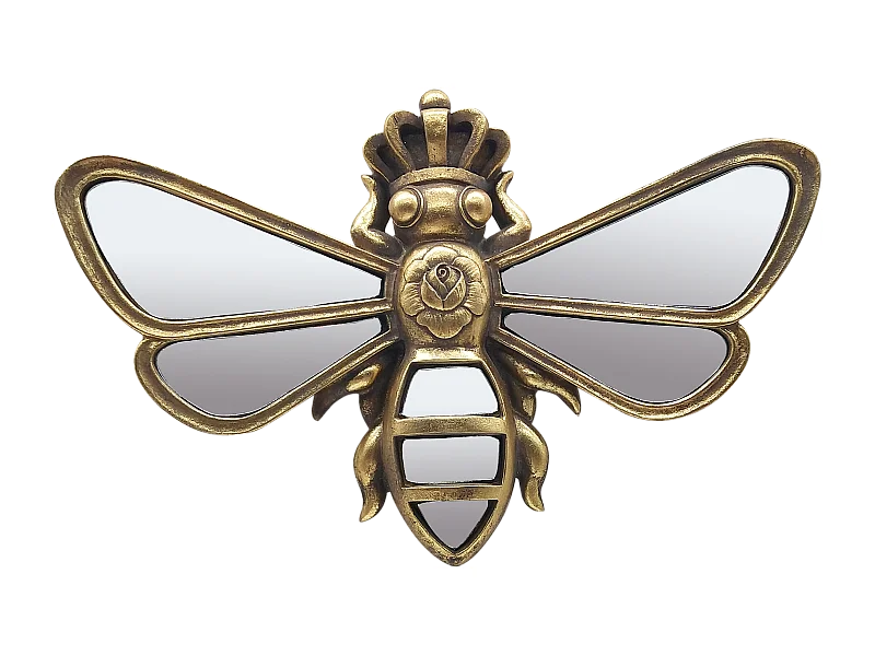 Déco murale abeille doré 25x16,5cm