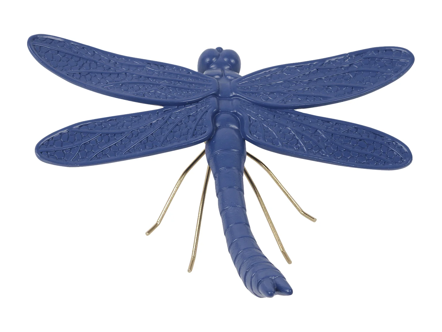 Déco murale libellule bleu 19.8x18.3x6cm