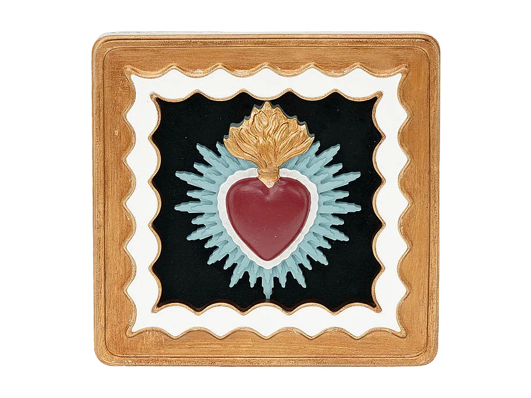 Déco murale ex-voto coloré 14.3cm