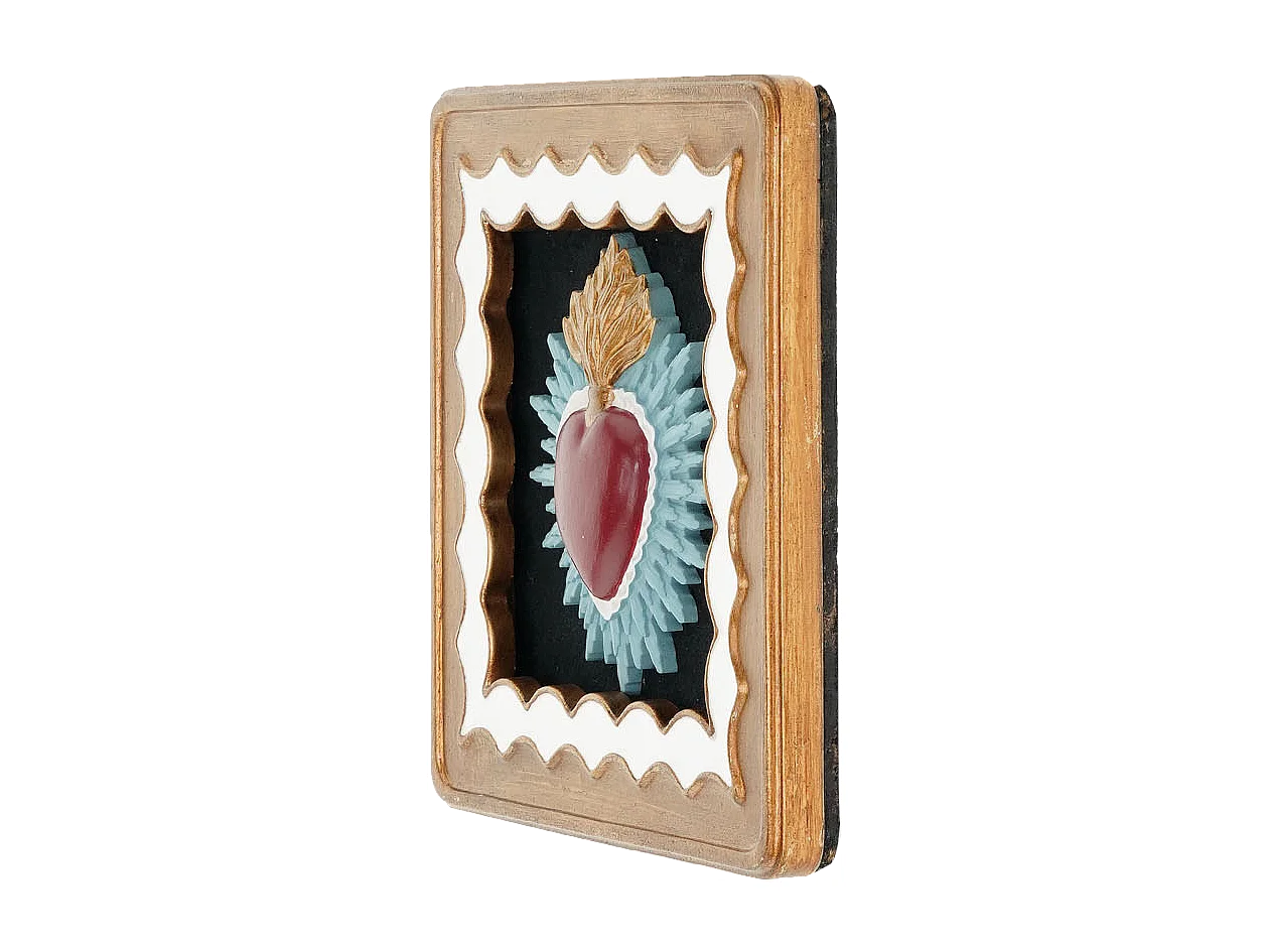 Déco murale ex-voto coloré 14.3cm