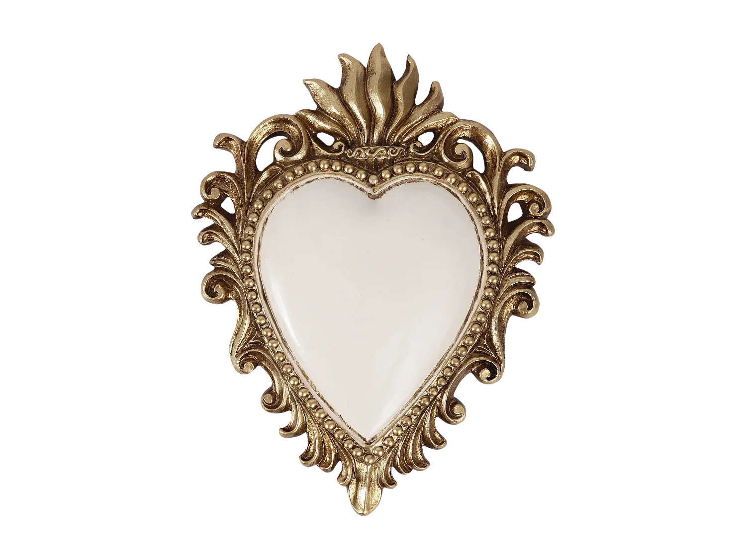 Déco murale ex-voto blanc 10,5x8cm