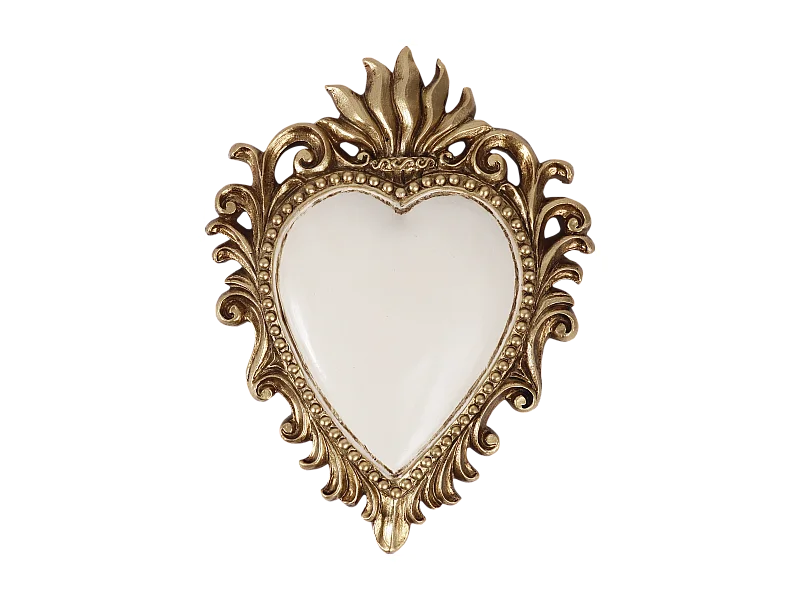 Déco murale ex-voto blanc 10,5x8cm