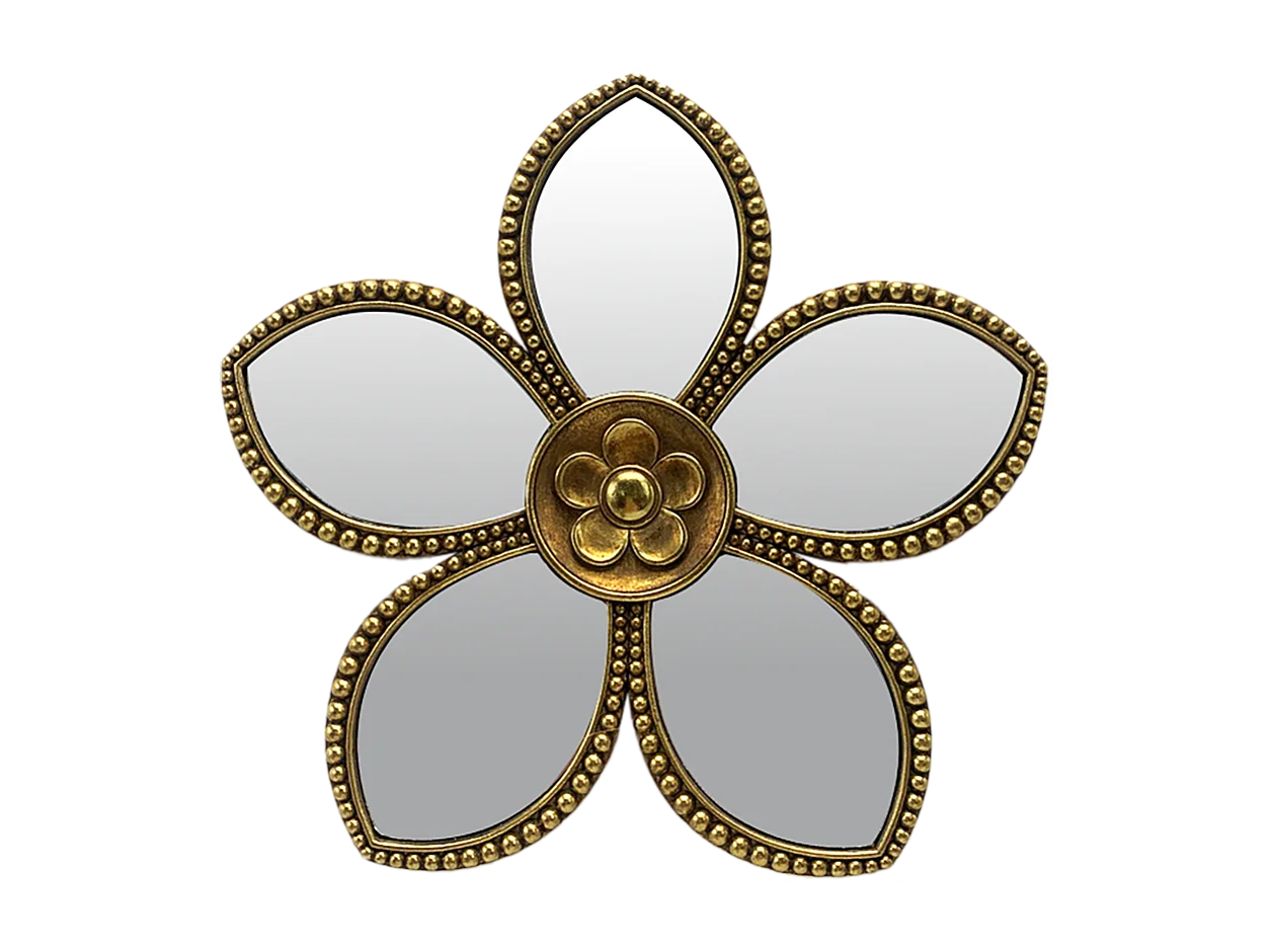 Déco murale fleur miroir 20.5cm