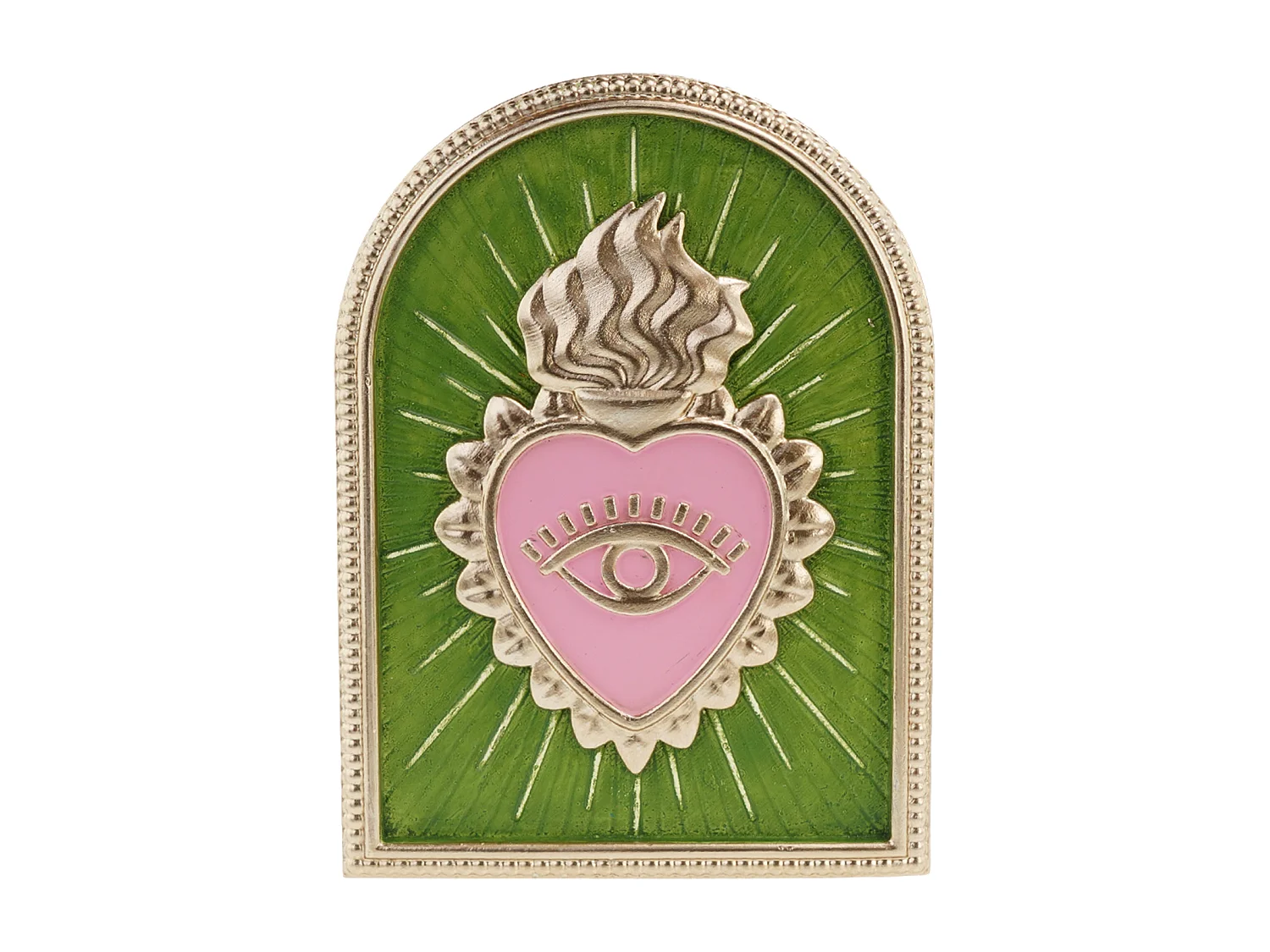 Déco murale cœur œil 15x20cm