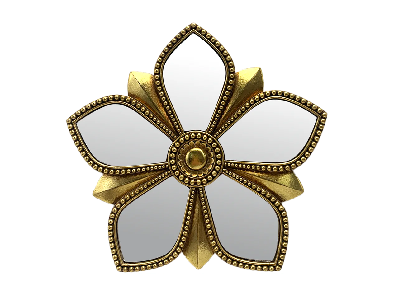 Déco murale fleur miroir 20.5cm