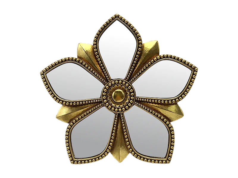Déco murale fleur miroir 20.5cm