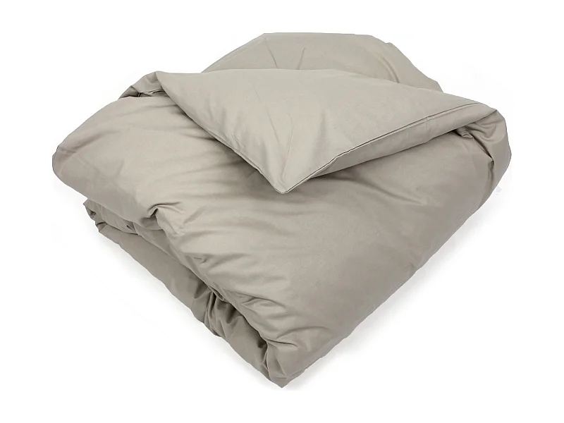 Housse de couette uni 200x200 cm coton ALTO Chamois