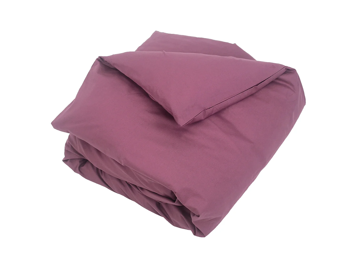 Housse de couette uni 200x200 cm coton ALTO Raisin