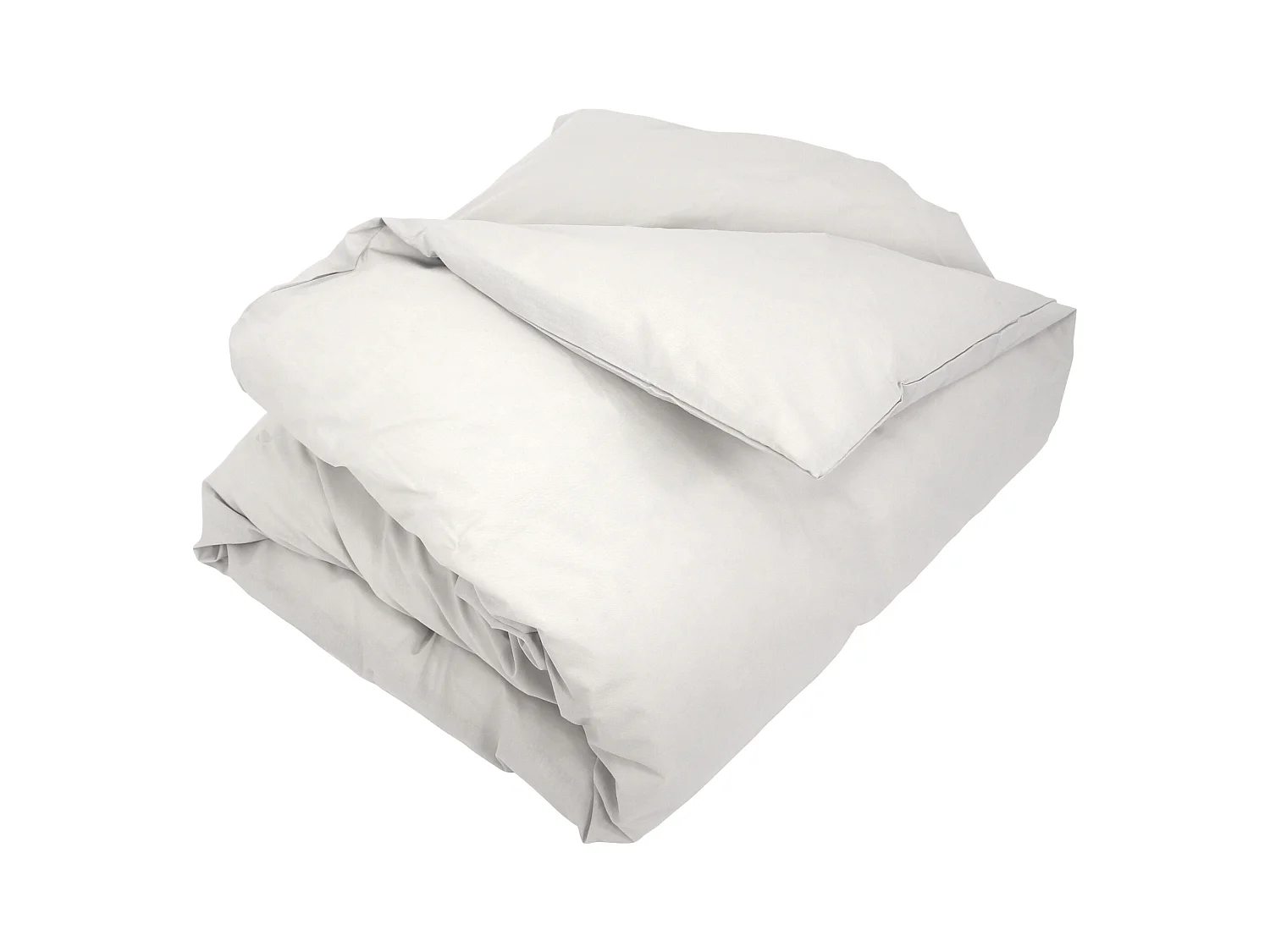 Housse de couette uni 280x240 cm coton ALTO Calcium