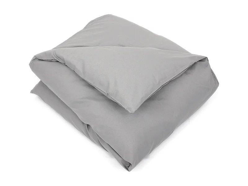 Housse de couette uni 200x200 cm coton ALTO Alu