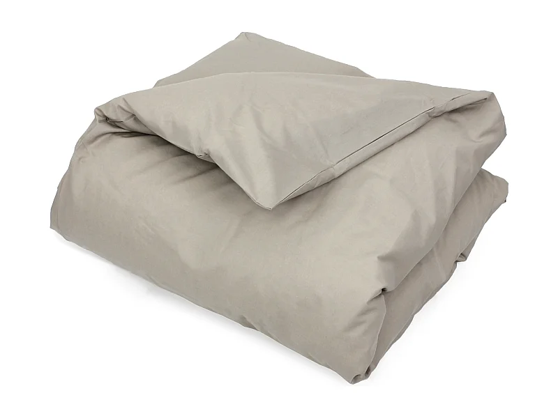 Housse de couette uni 140x200 cm coton ALTO Chamois