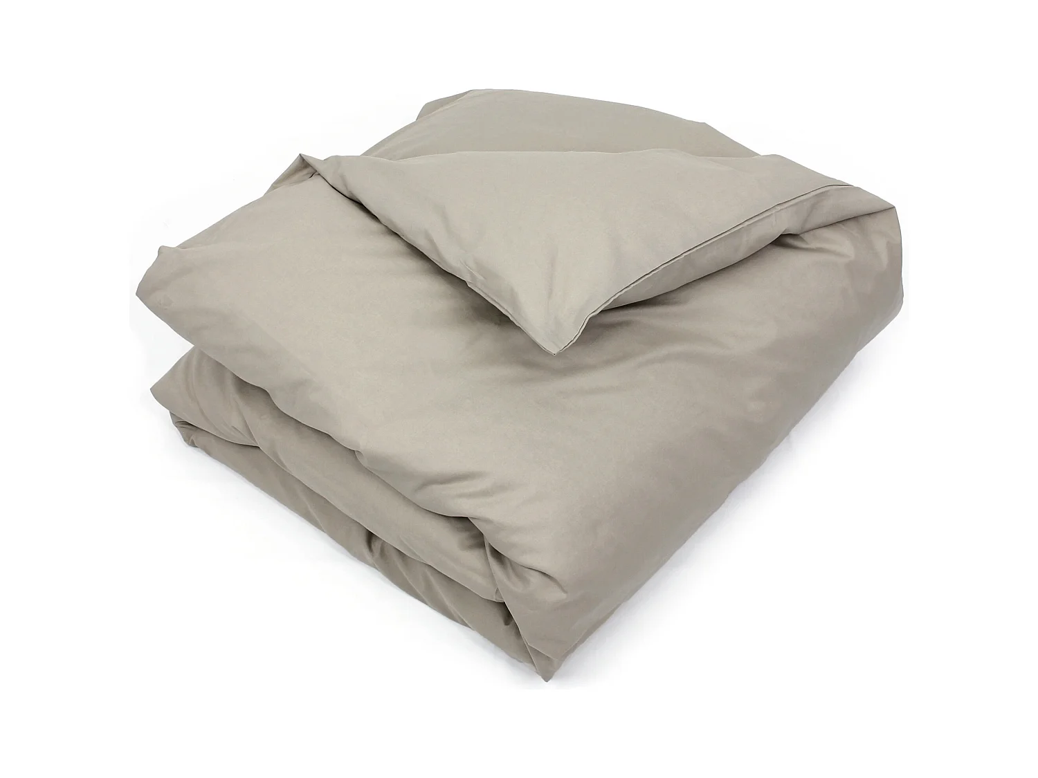 Housse de couette uni 280x240 cm coton ALTO Chamois