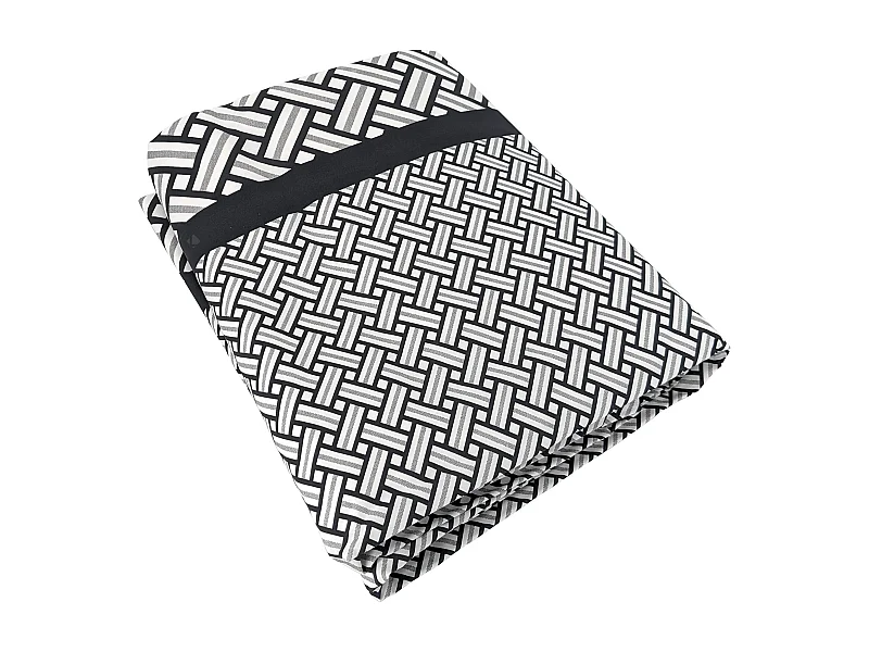 Housse de couette 140x200 cm percale coton RIVIERA noir Réglisse