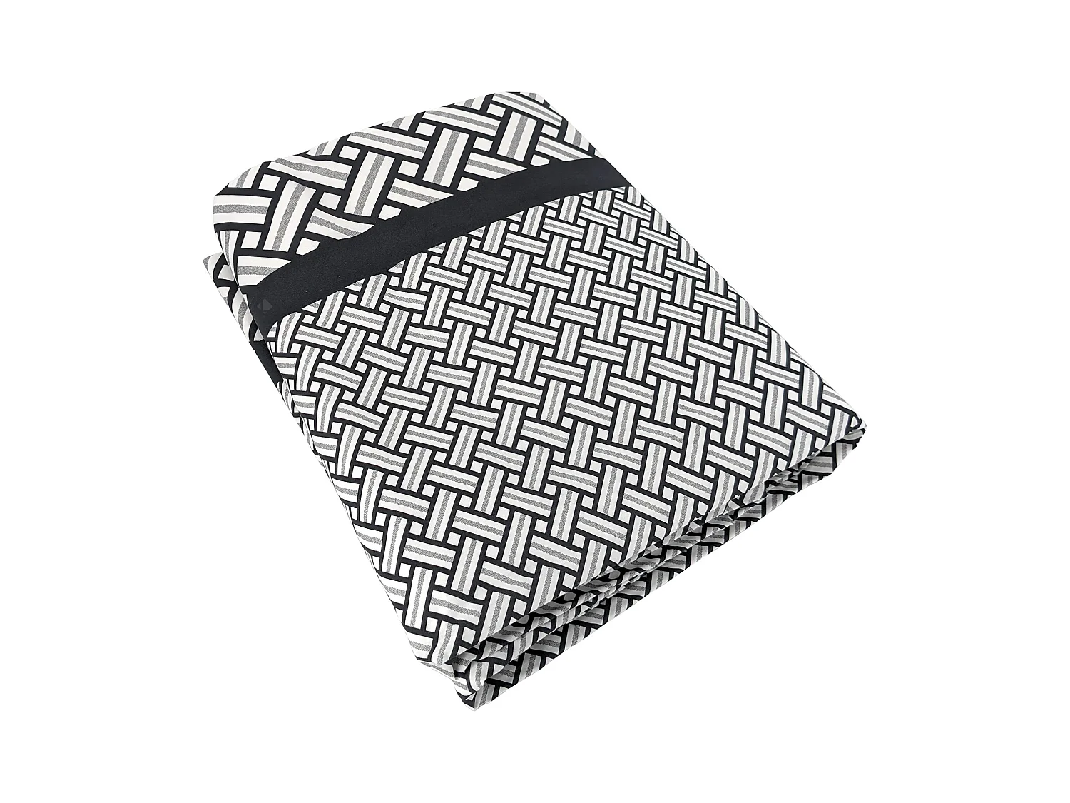 Housse de couette 140x200 cm percale coton RIVIERA noir Réglisse