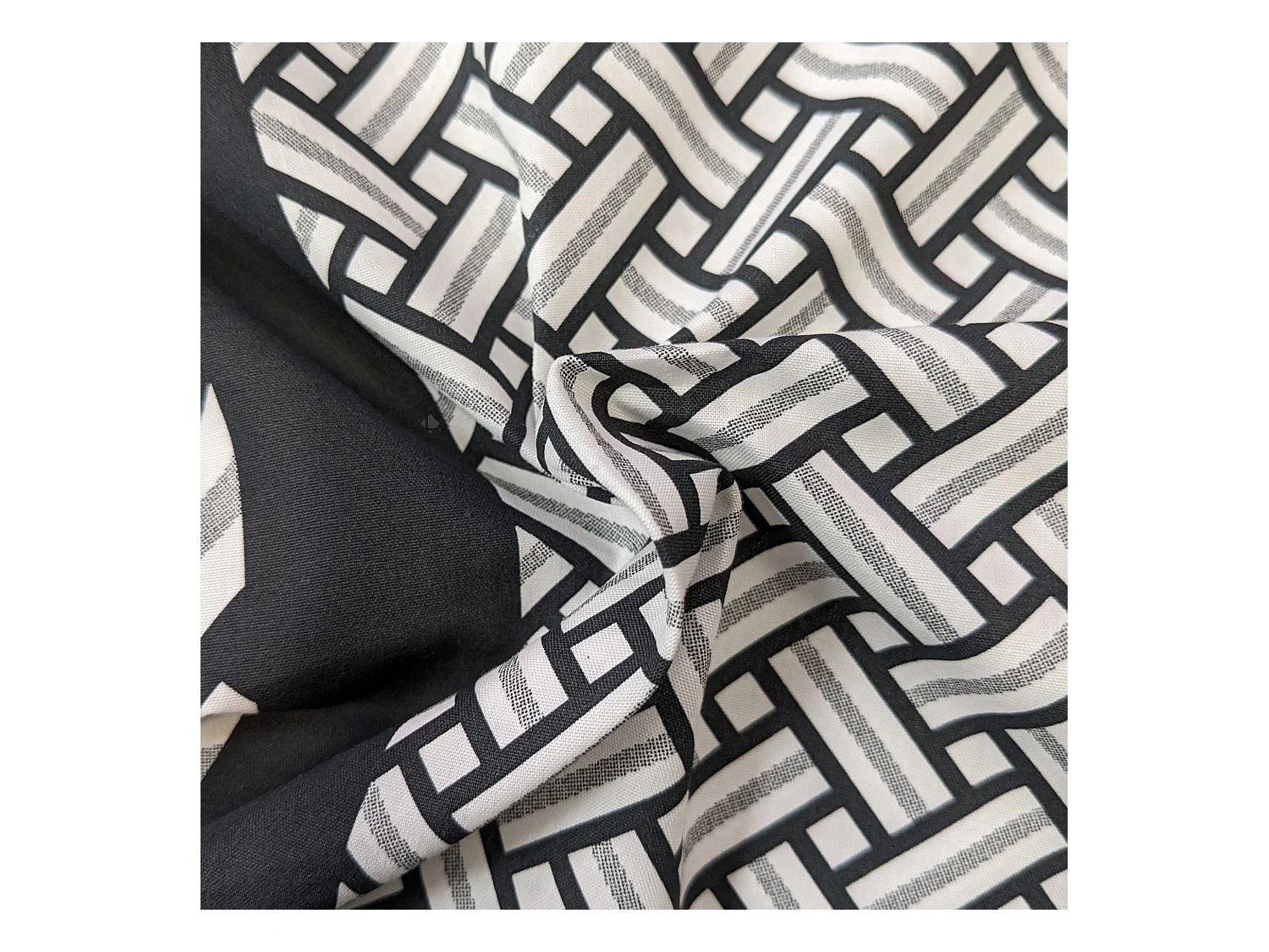 Housse de couette 140x200 cm percale coton RIVIERA noir Réglisse