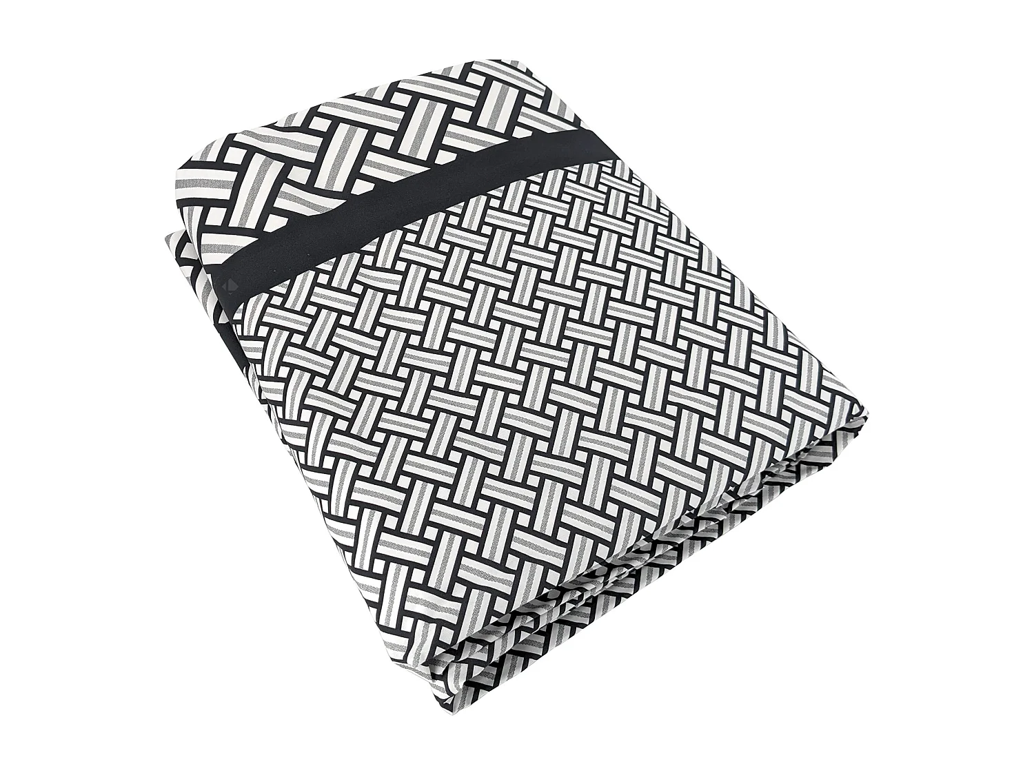 Housse de couette 140x200 cm percale coton RIVIERA noir Réglisse