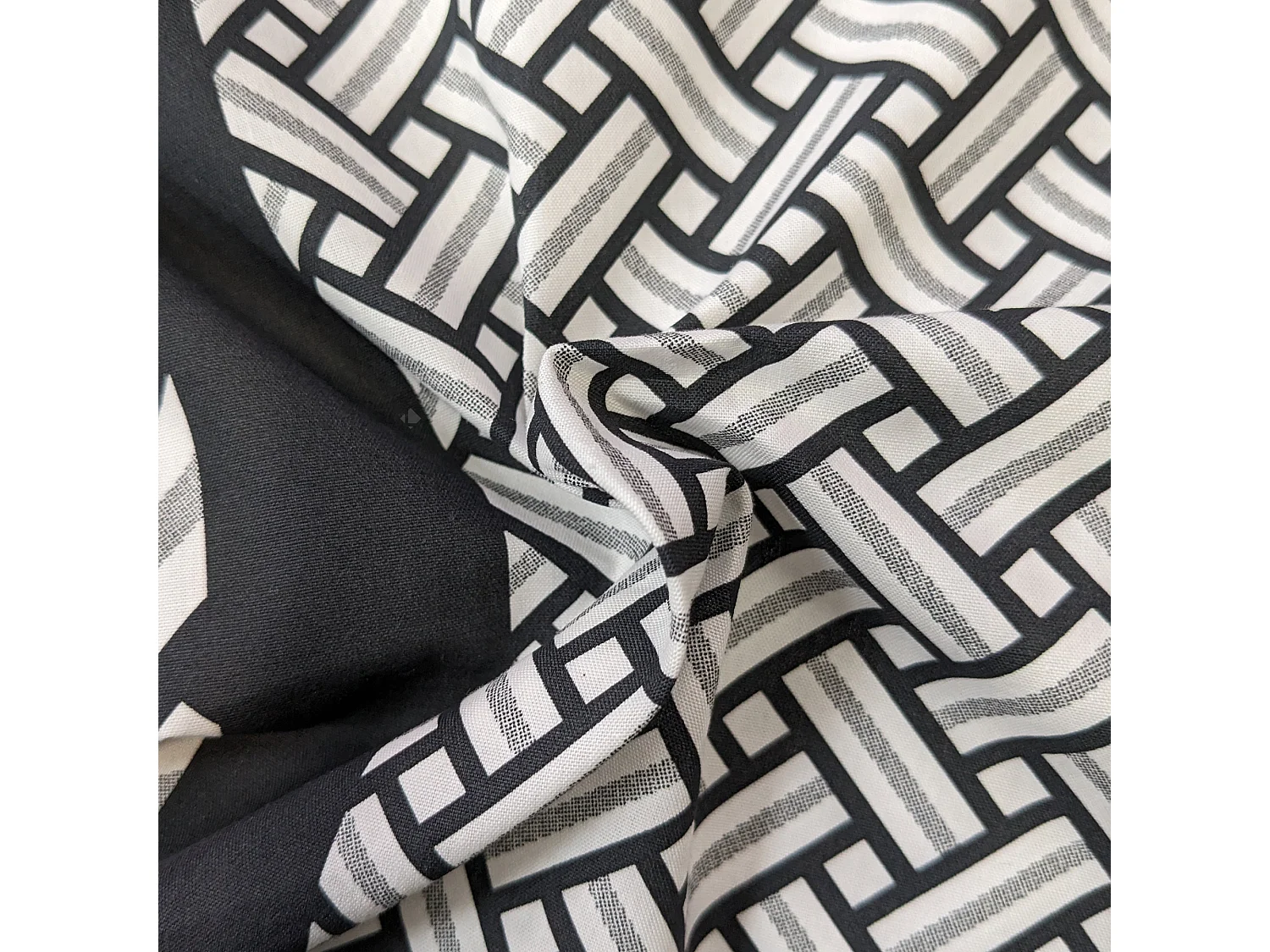 Housse de couette 140x200 cm percale coton RIVIERA noir Réglisse