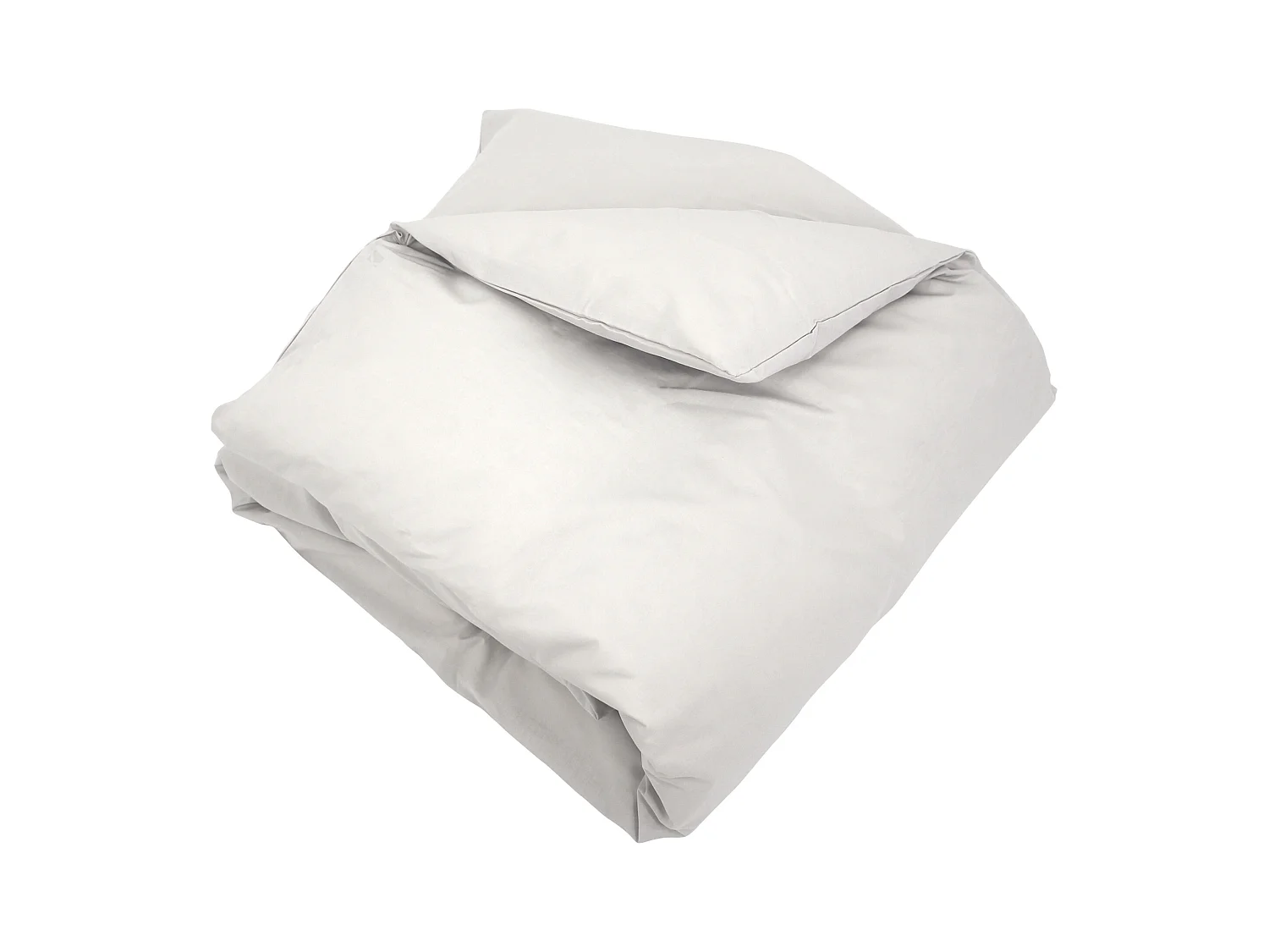 Housse de couette uni 240x220 cm coton ALTO Calcium