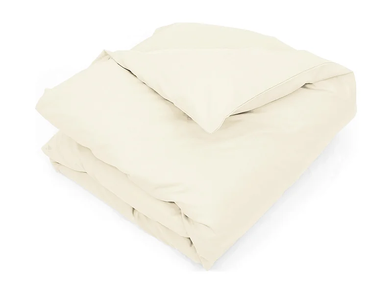 Housse de couette uni 280x240 cm coton ALTO Crème