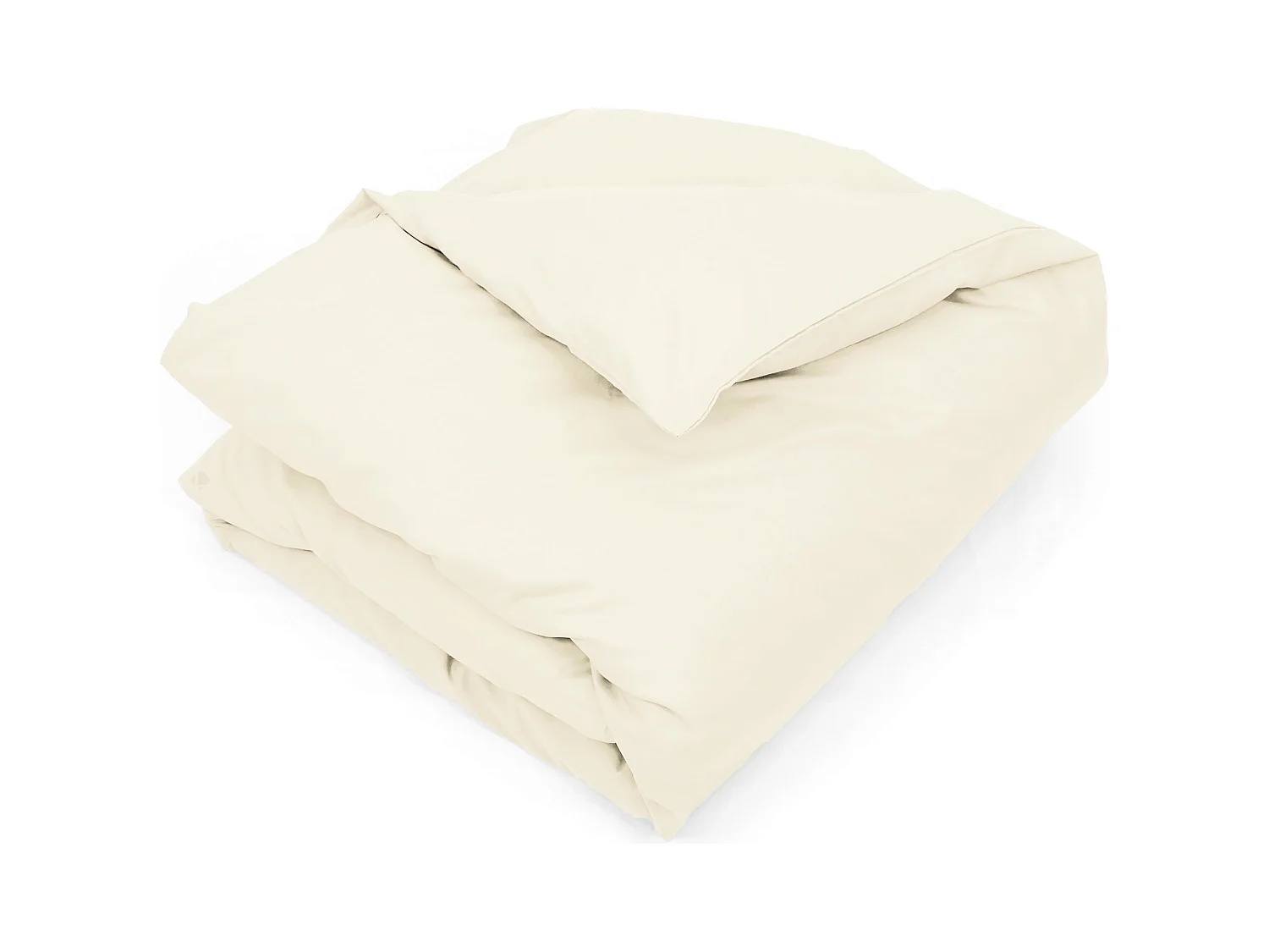 Housse de couette uni 280x240 cm coton ALTO Crème