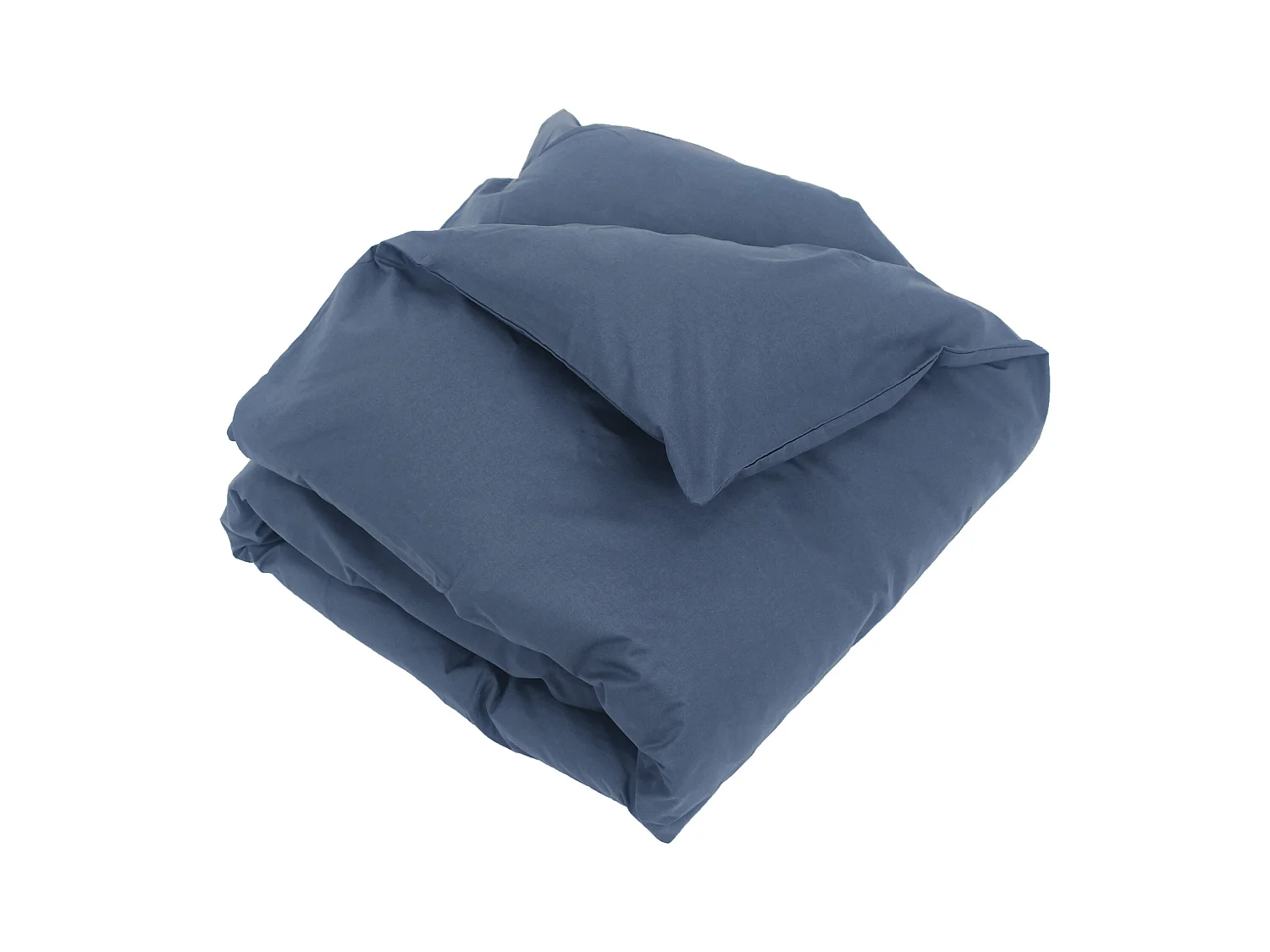 Housse de couette uni 200x200 cm coton ALTO bleu Jean