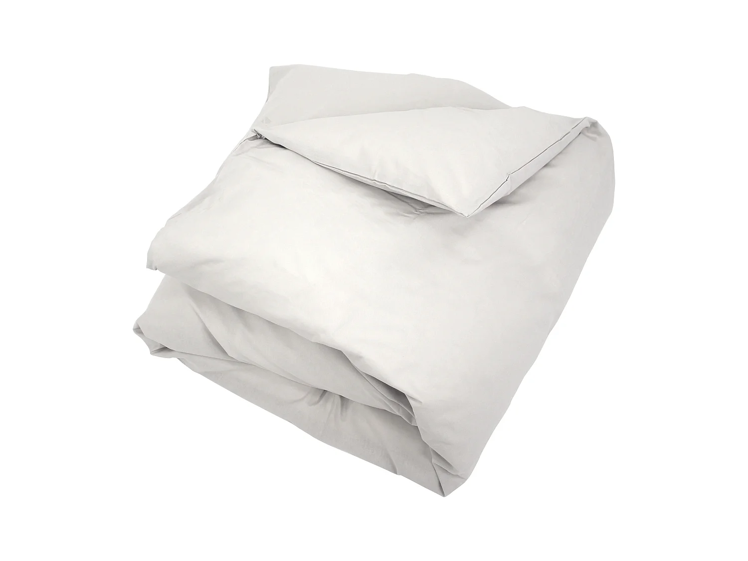 Housse de couette uni 260x240 cm coton ALTO Calcium