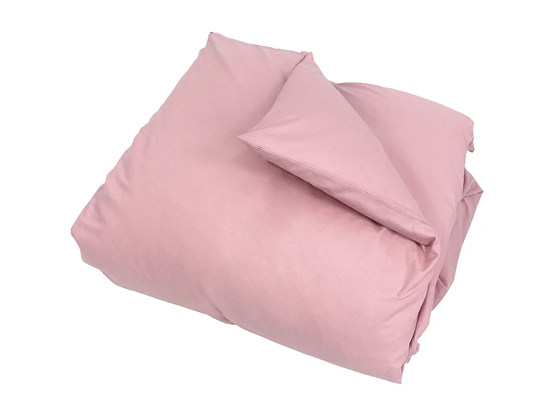 Housse de couette uni 260x240 cm coton ALTO Macaron