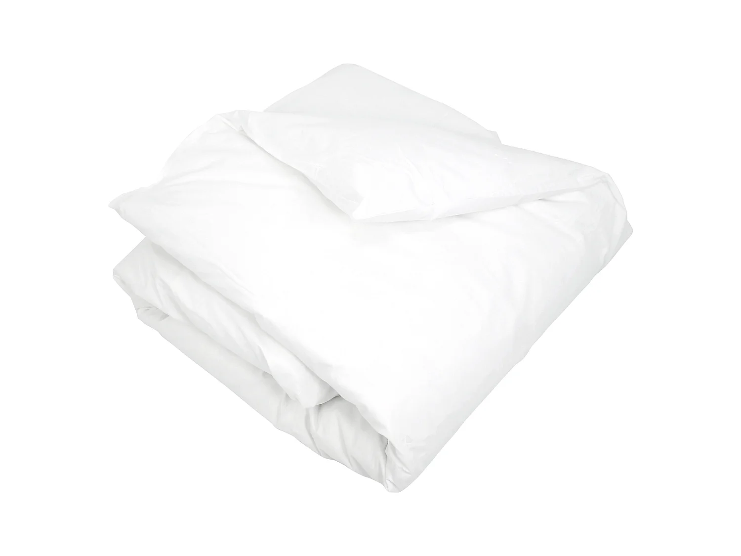 Housse de couette uni 140x200 cm pur percale PRIMO Blanc
