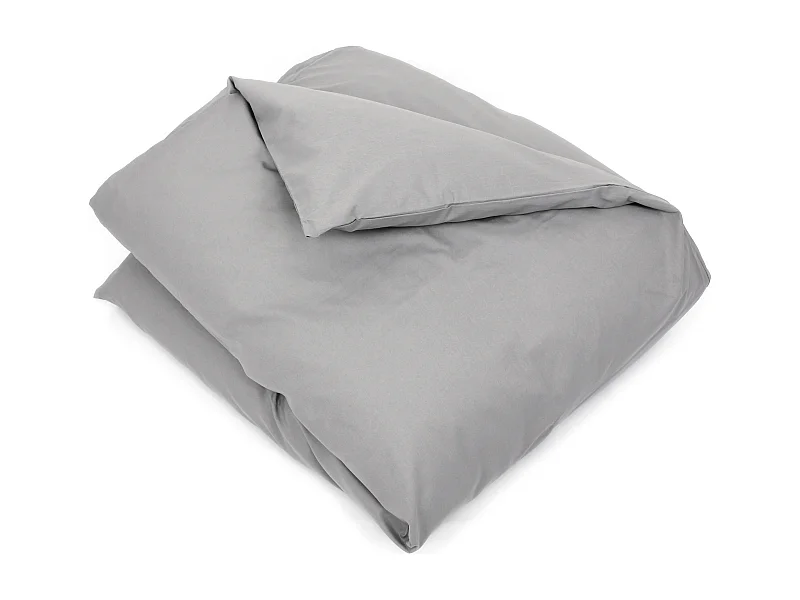 Housse de couette uni 140x200 cm coton ALTO Alu