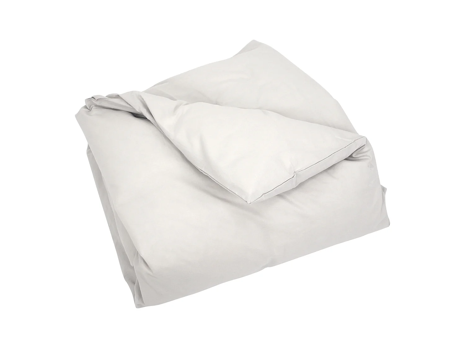 Housse de couette uni 140x200 cm coton ALTO Calcium