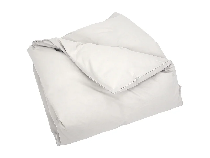 Housse de couette uni 140x200 cm coton ALTO Calcium