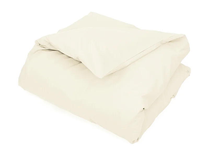 Housse de couette uni 140x200 cm coton ALTO Crème