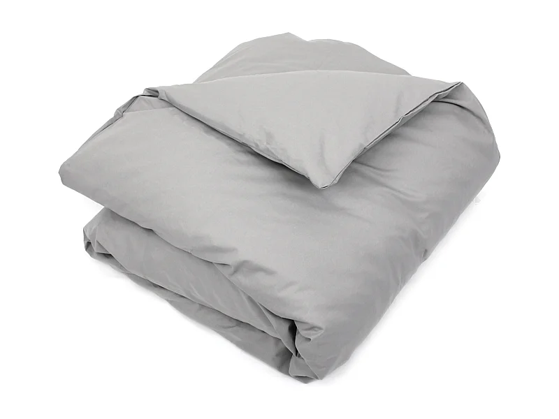 Housse de couette uni 260x240 cm coton ALTO Alu