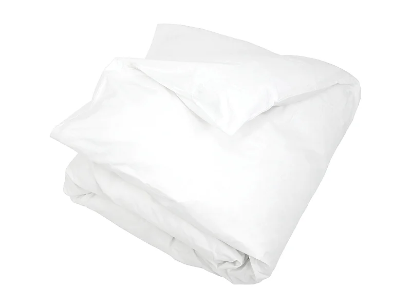 Housse de couette uni 260x240 cm coton ALTO Blanc