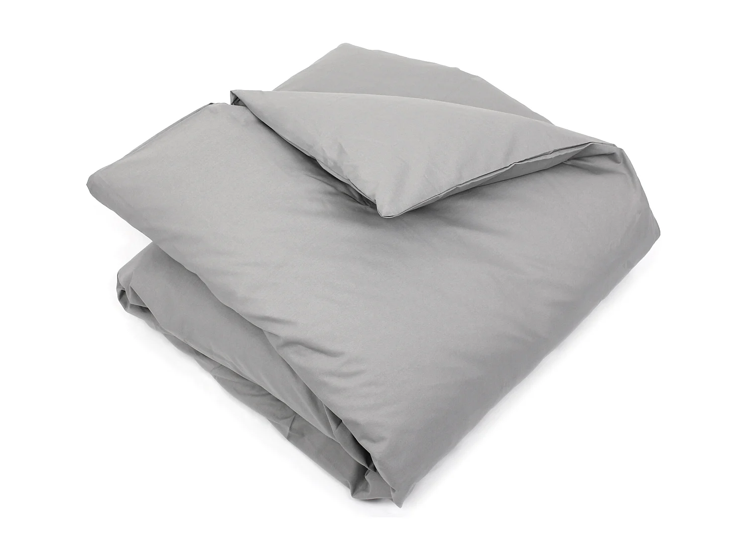 Housse de couette uni 240x220 cm coton ALTO Alu