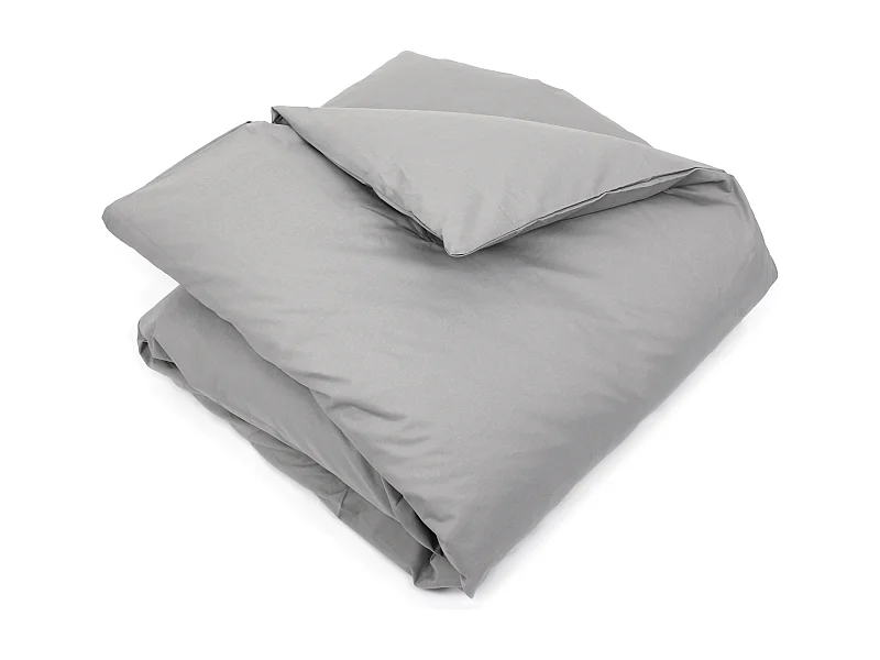 Housse de couette uni 240x220 cm coton ALTO Alu