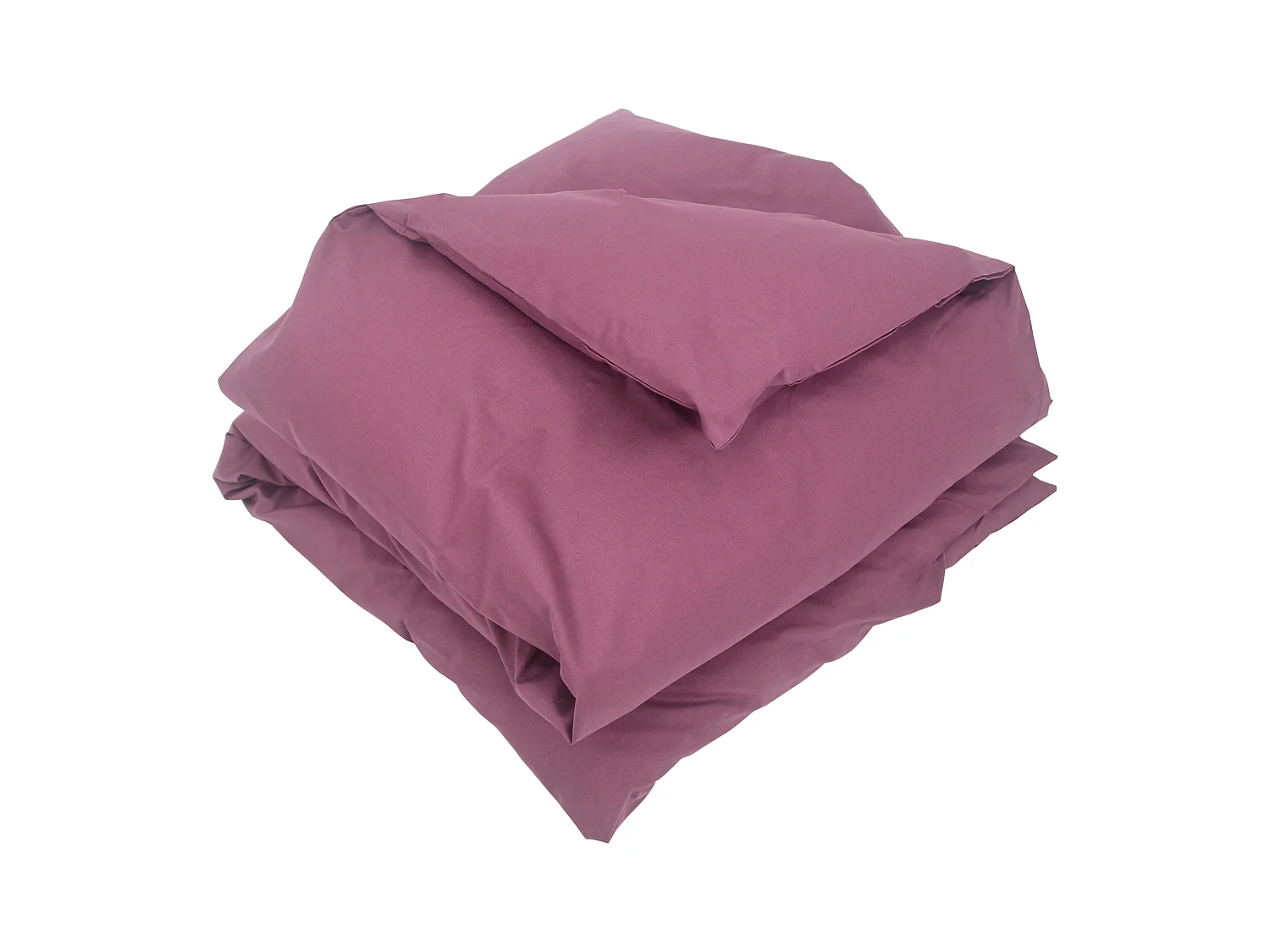 Housse de couette uni 300x240 cm coton ALTO Raisin