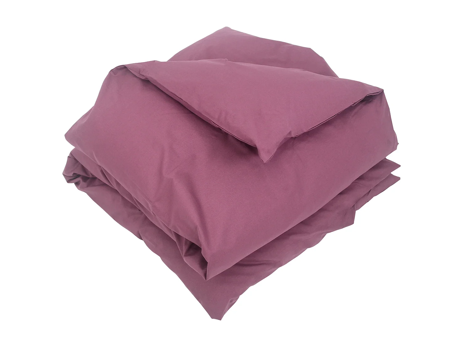 Housse de couette uni 300x240 cm coton ALTO Raisin