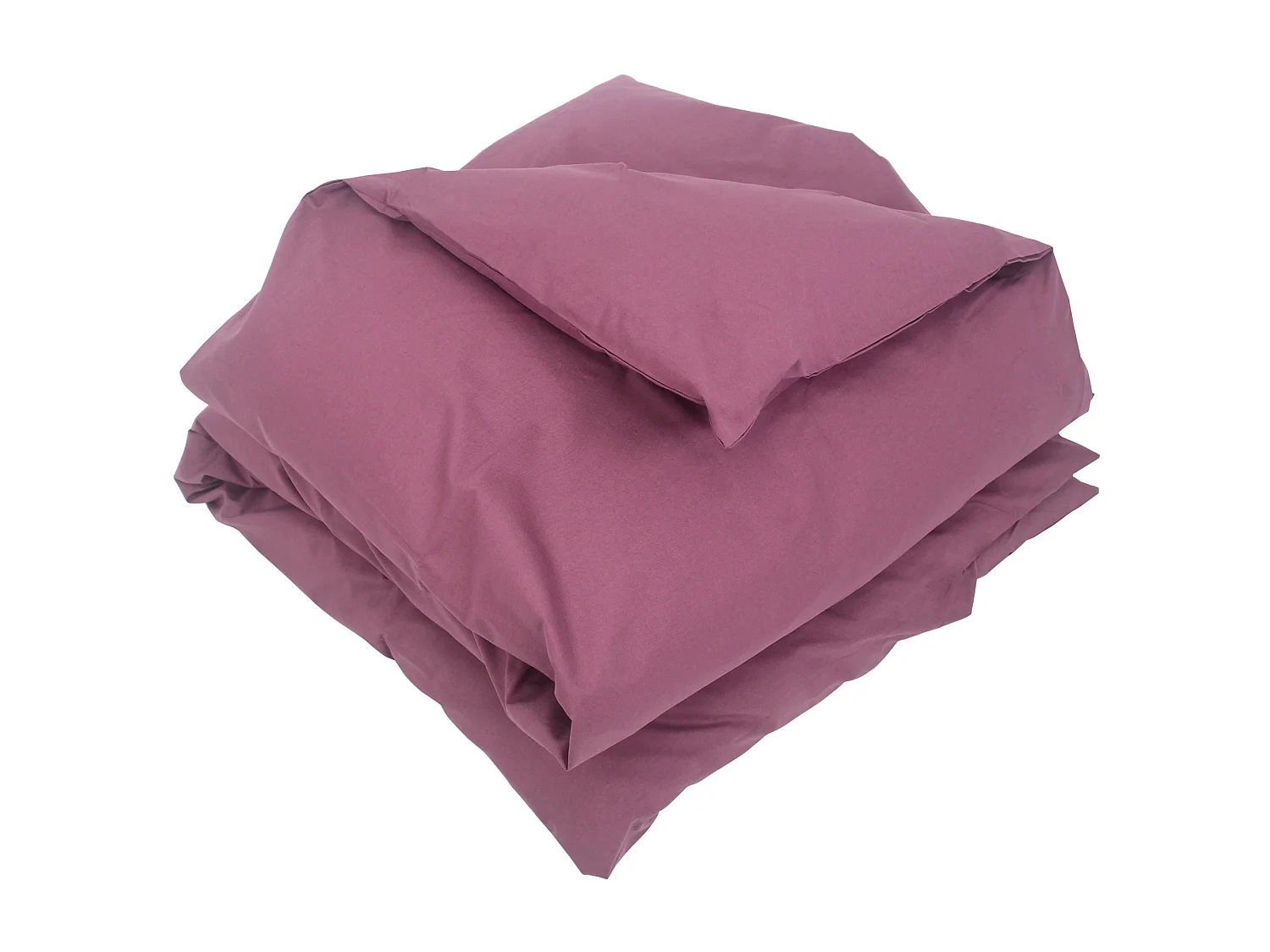 Housse de couette uni 300x240 cm coton ALTO Raisin