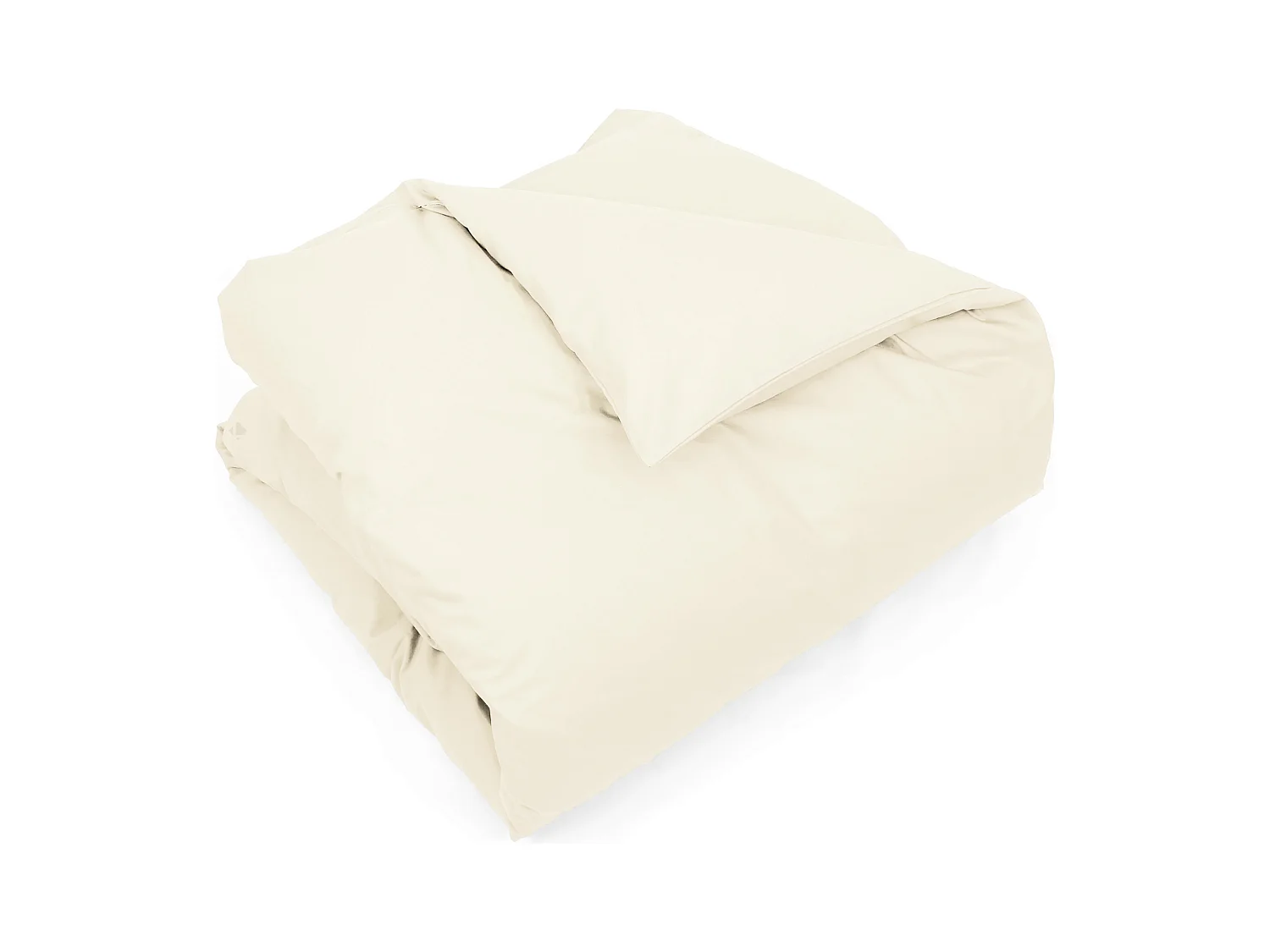 Housse de couette uni 260x240 cm coton ALTO Crème