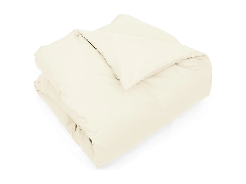 Housse de couette uni 260x240 cm coton ALTO Crème