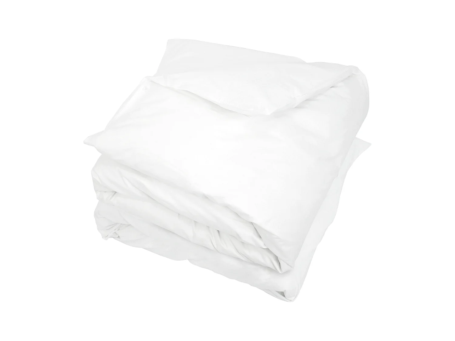 Housse de couette uni 300x300 cm pur percale PRIMO Blanc
