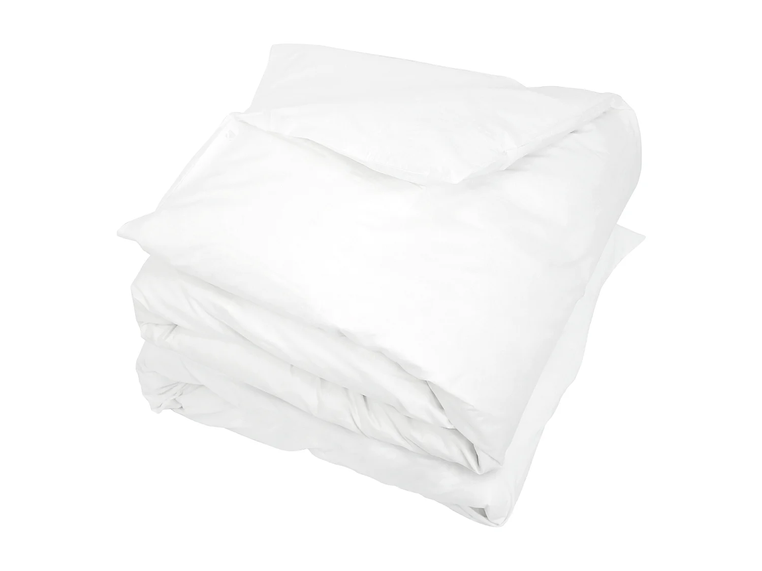 Housse de couette uni 300x300 cm pur percale PRIMO Blanc