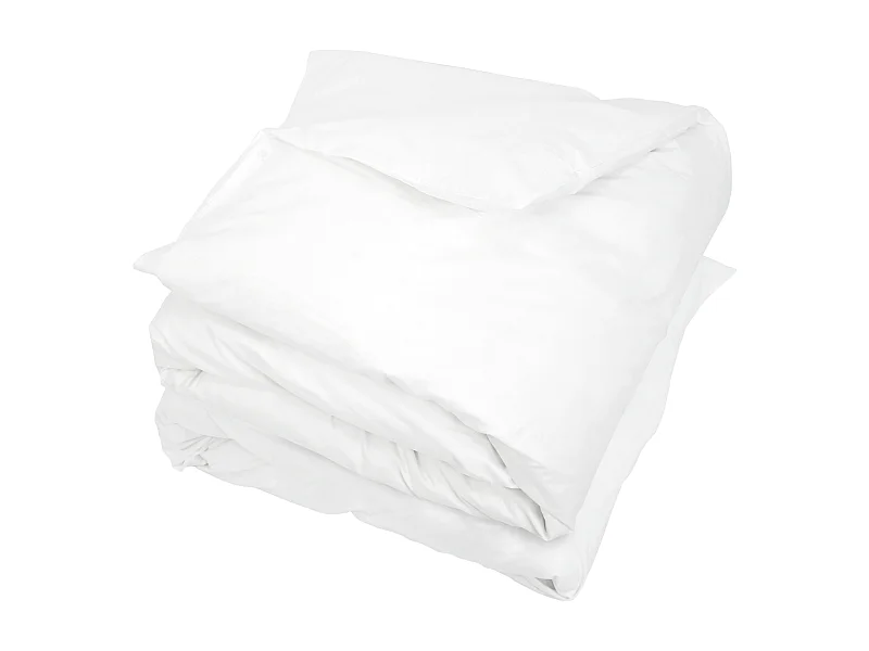 Housse de couette uni 300x300 cm pur percale PRIMO Blanc