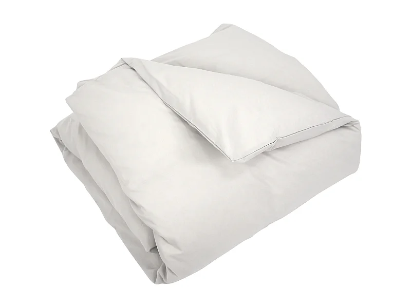 Housse de couette uni 200x200 cm coton ALTO Calcium