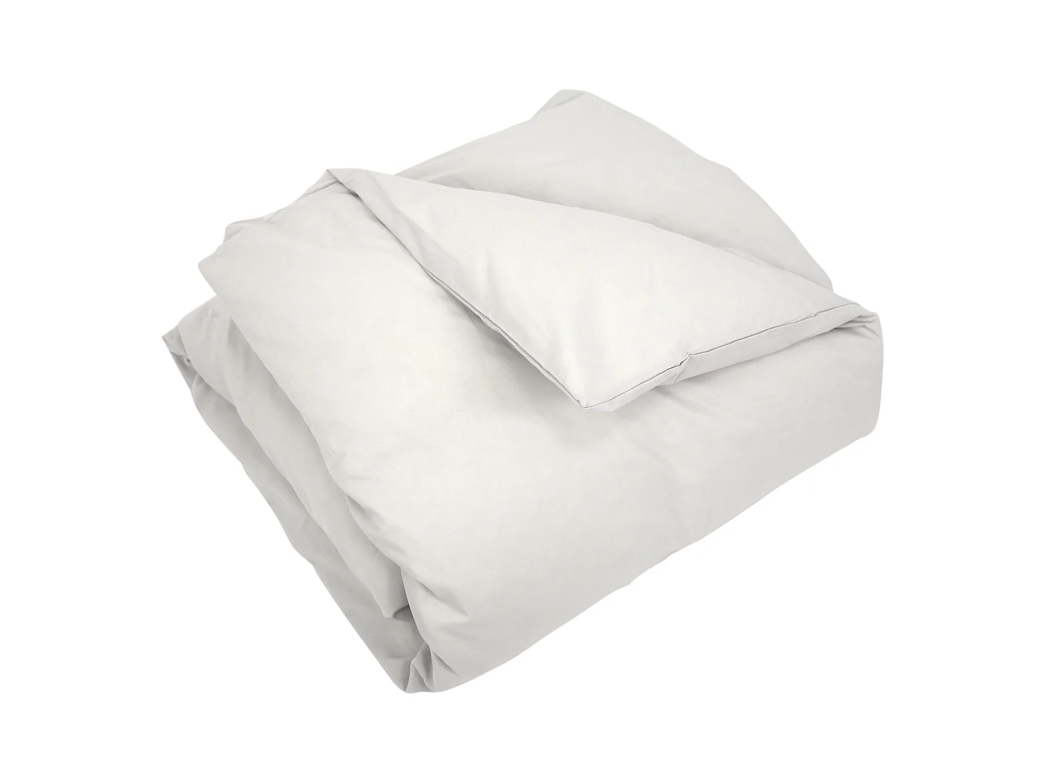 Housse de couette uni 200x200 cm coton ALTO Calcium