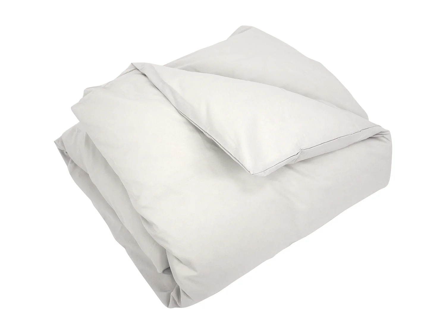 Housse de couette uni 200x200 cm coton ALTO Calcium