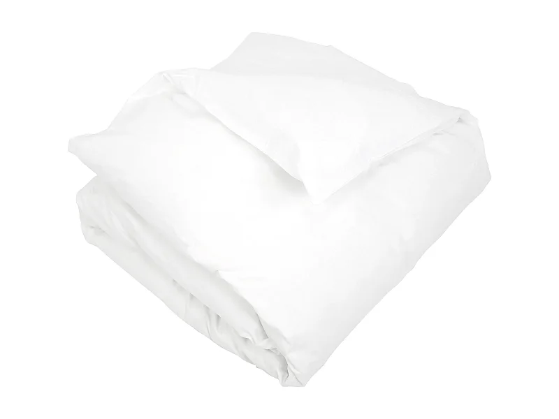 Housse de couette uni 200x200 cm coton ALTO Blanc