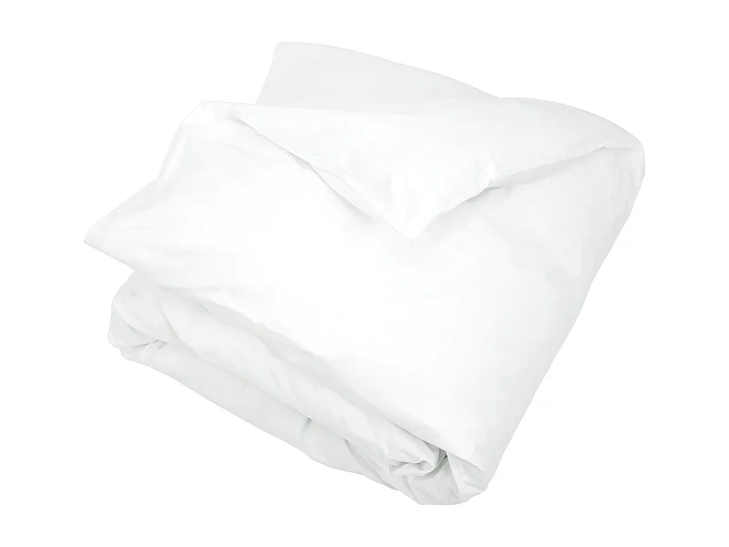 Housse de couette uni 240x260 cm pur percale PRIMO Blanc