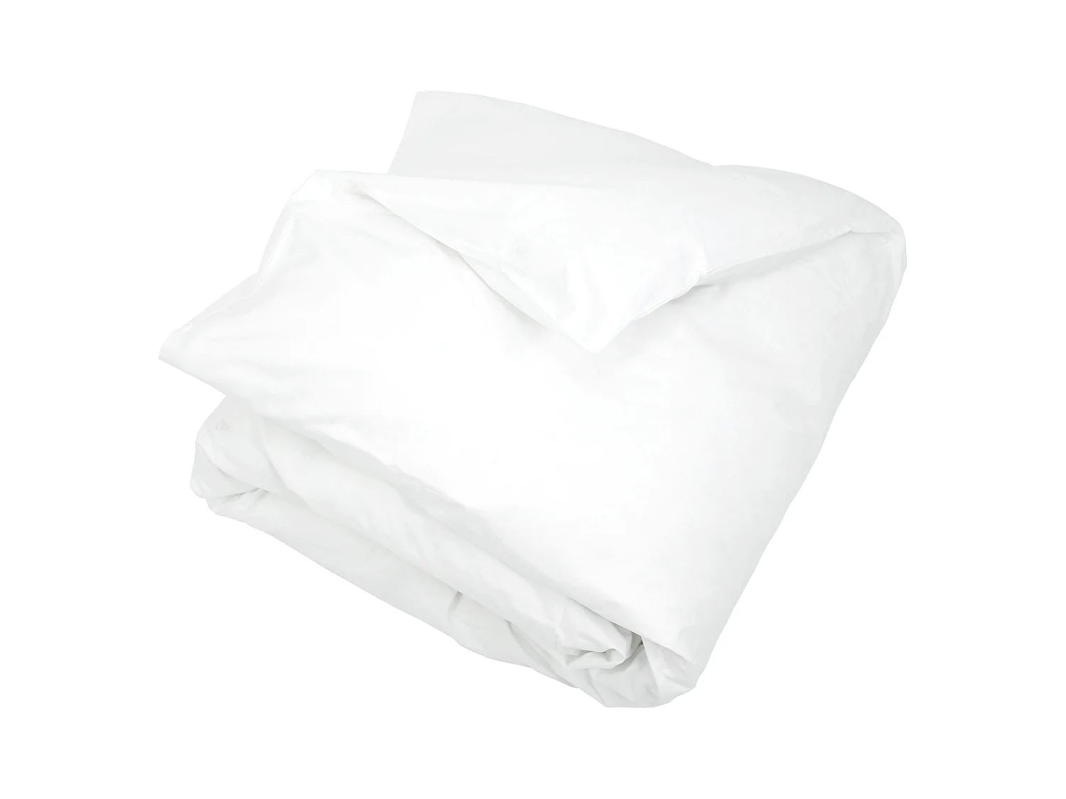 Housse de couette uni 240x260 cm pur percale PRIMO Blanc